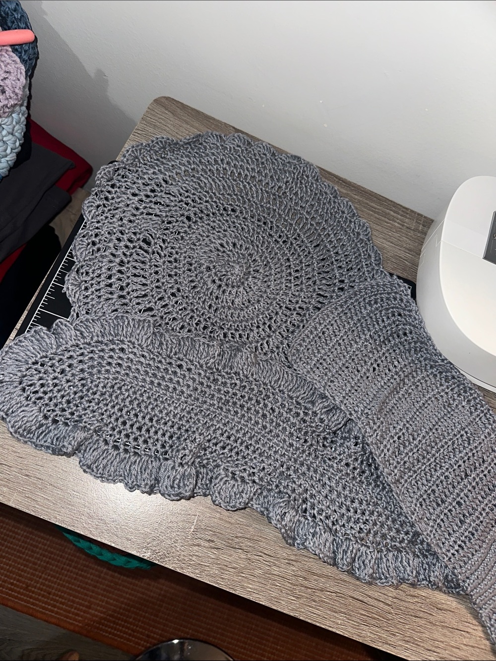 Crochet doily bundle of 3- 100% cotton